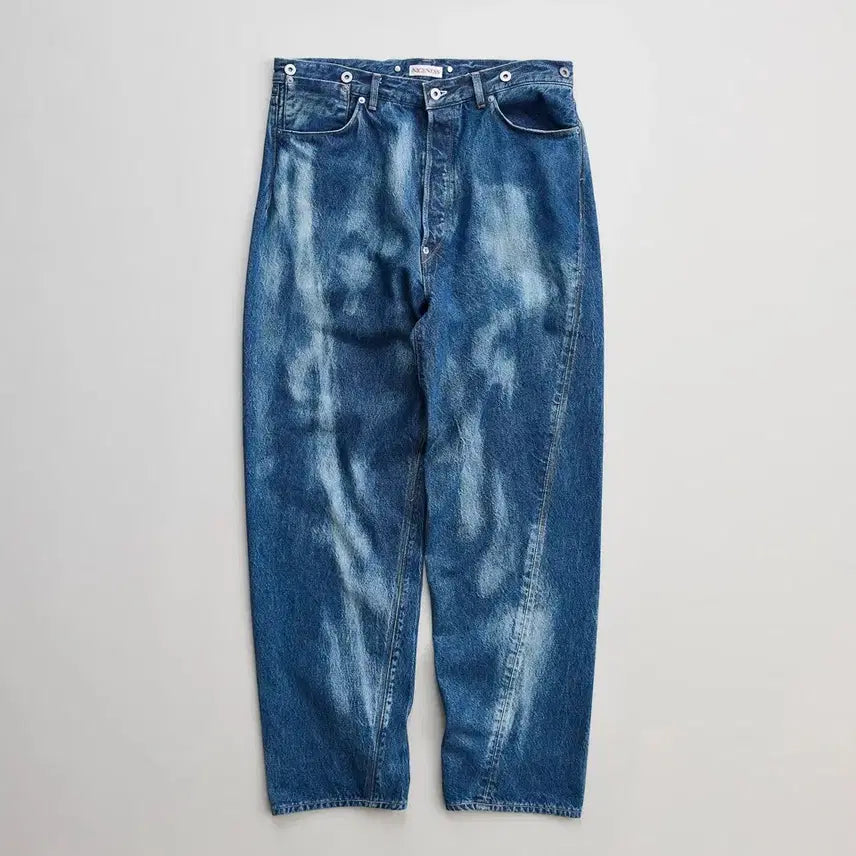 [BUNJANG] NICENESS D.SHARKY Distressed Denim Twist Jeans Indigo M / [M, 새상품]나이스네스 NICENESS 26SS "D.SHARKY" 데님 진
