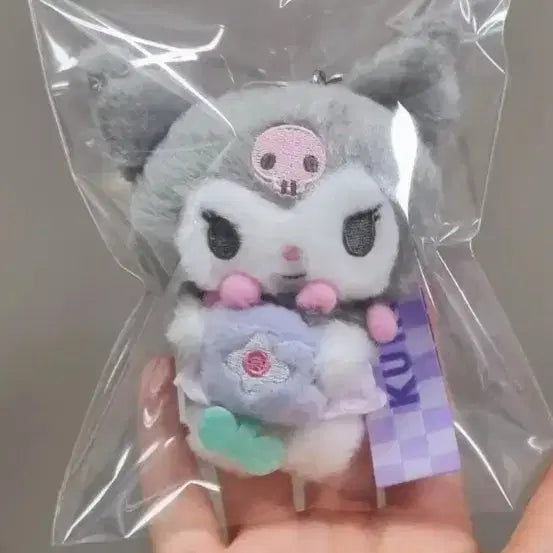 [BUNJANG] Sanrio Kuromi Pastel Check Mascot / 산리오 파스텔 체크 쿠로미 마스코트