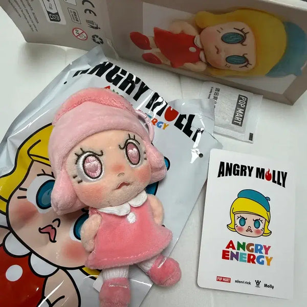 [BUNJANG] Pop Mart Molly Angry Energy Series Doll Keychain / [팝마트] 앵그리 몰리 앵그리 에너지 시리즈 인형 키링