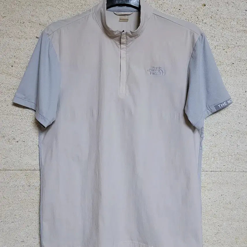 [BUNJANG] The North Face Men's Half-Zip Short-Sleeve T-Shirt / 노스페이스 남성 반집업 반팔 티셔츠