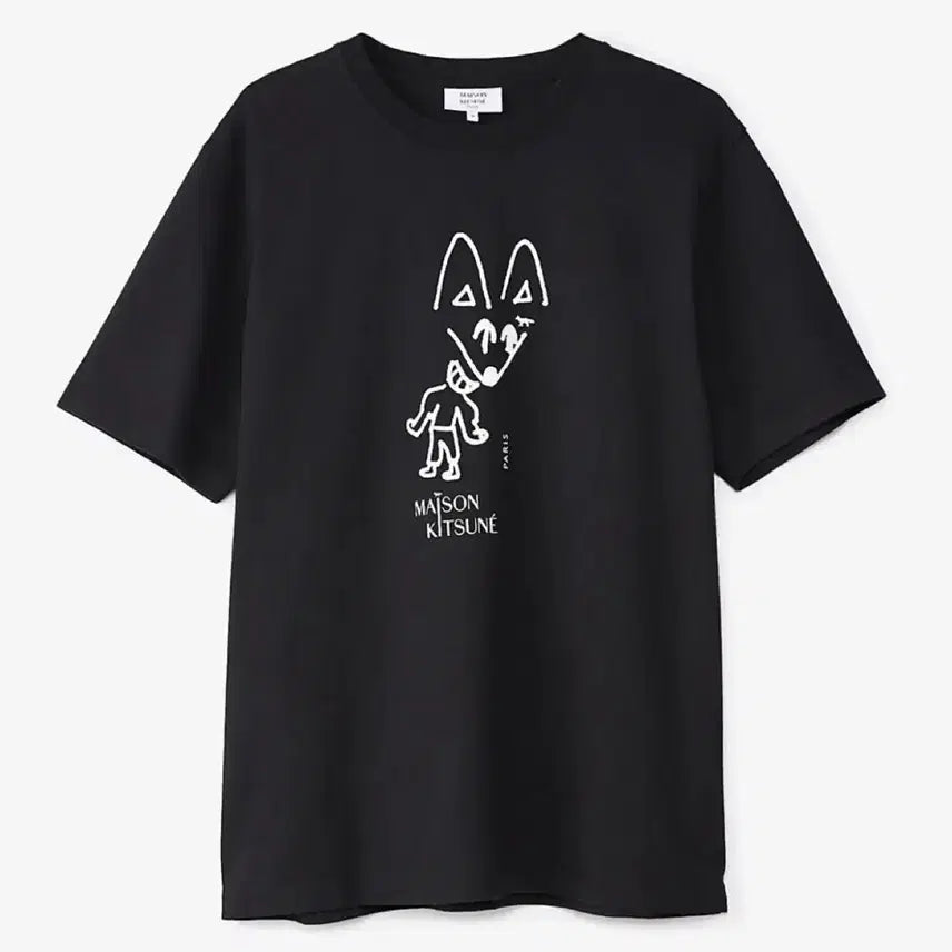 [BUNJANG] Maison Patifox Black White Hoodie / 메종 파티폭스 블랙화이트 xl, s