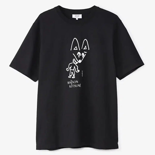 [BUNJANG] Maison Patifox Black White Hoodie / 메종 파티폭스 블랙화이트 xl, s