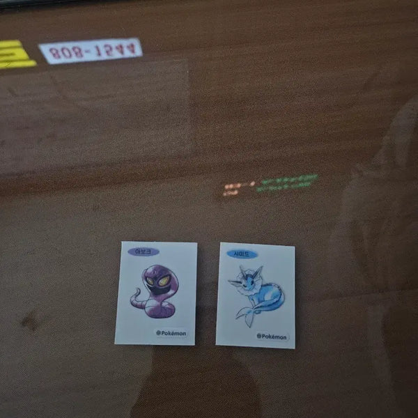 [BUNJANG] 30th Anniversary Pokemon Bread Sticker (Abok, Suicune) / 포켓몬빵 30주년 띠부씰 팝니다