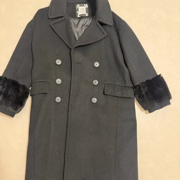 [BUNJANG] PlusMinusZero Black Coat Puff Sleeve / 플러스마이너스제로 블랙 코트 퍼프 소매