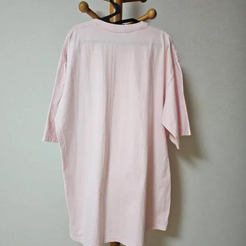 [BUNJANG] Vintage XXL Pink Oversized T-Shirt - Real Hip Hop Fit / 빅사이즈 XXL 빈티지 핑크 반팔티 / 리얼 힙합 오버핏 / Made i