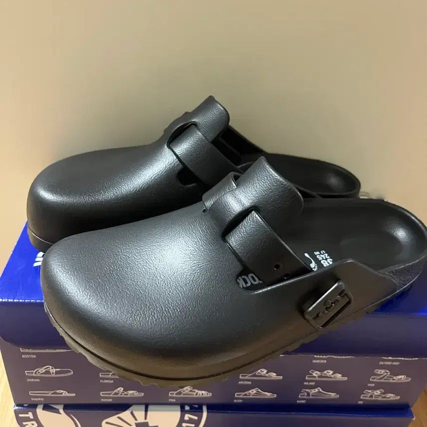 [BUNJANG] Birkenstock Boston EVA Black Narrow Sandals (Size 240/245) / [새상품] 버켄스탁 보스턴 에바블랙-내로우 240