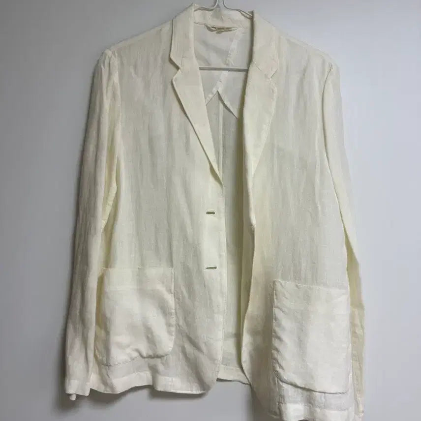 [BUNJANG] Nineteen's Choi Linen Jacket Ivory / 나인텐스초이 린넨 자켓 아이보리
