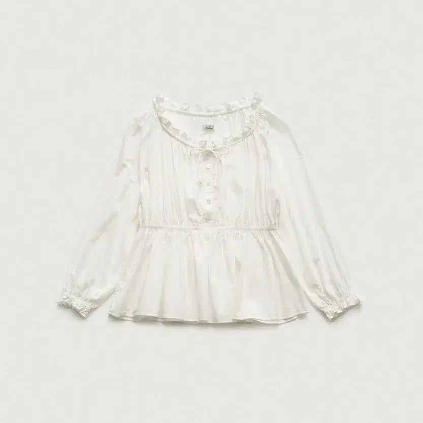 [BUNJANG] The Barnet Frill Blouse Ivory / 더바넷 프릴 블라우스