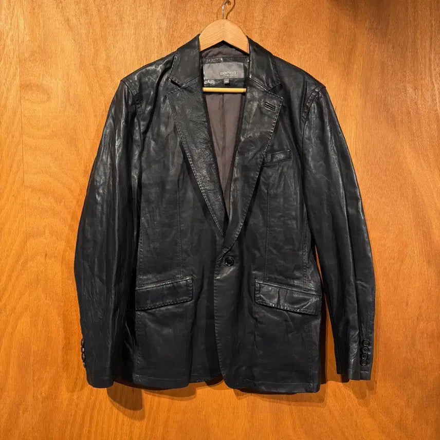 [BUNJANG] Series Calf Leather Tailored Jacket L Blazer / 시리즈 카프레더 테일러드 자켓 L 송아지가죽 블레이저