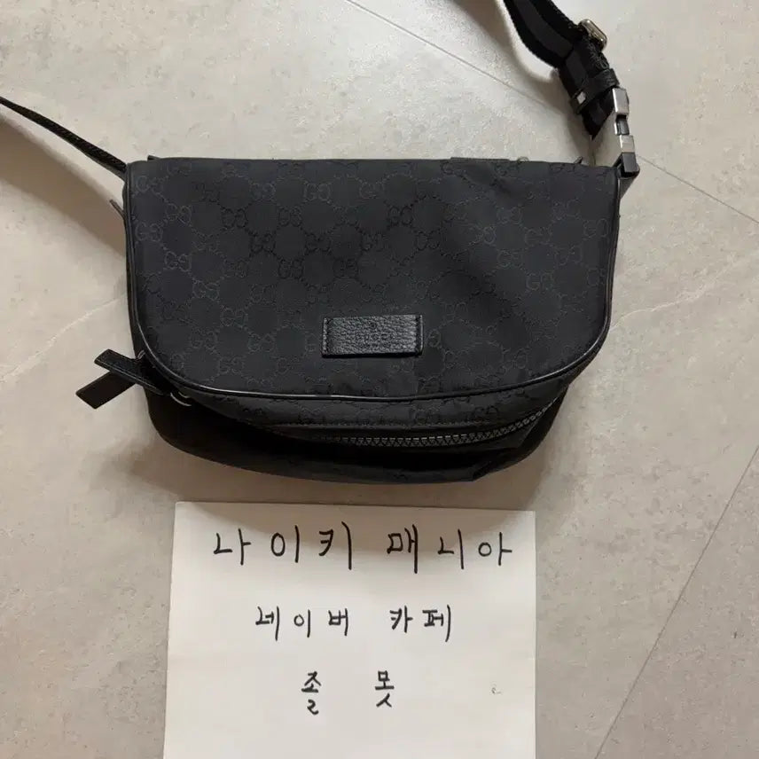 [BUNJANG] Gucci GG Waist Bag Black / 구찌 GG 웨이스트백 블랙