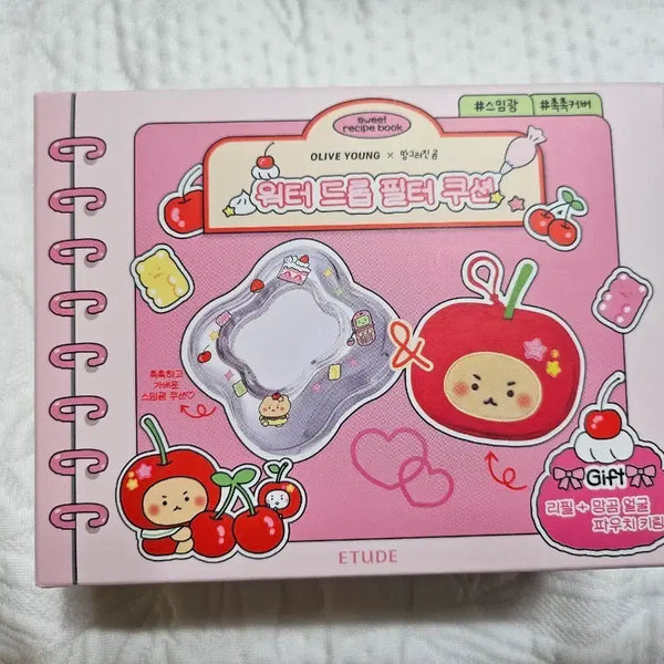 [BUNJANG] Etude Water Drop Filter Cushion (Manggeureonjigom Collaboration) Bundle - Ivory / 망곰 망그러진곰 쿠션 + 파우치 (에뛰드 워터 드롭 필터 쿠션) 미개봉