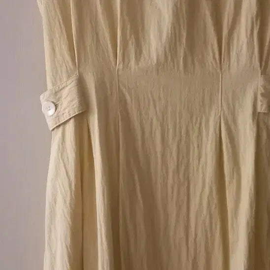 [BUNJANG] Butter Yellow Sleeveless Maxi Dress / 버터옐로우 롱스커트