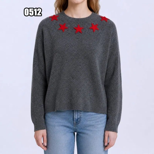 [BUNJANG] Givenchy Star Patch Round Knit / S 지방시 스타패치 라운드 니트