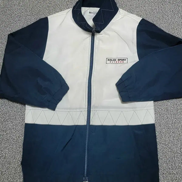 [BUNJANG] KOLON SPORT Windbreaker Navy/White Size 100 / 코오롱스포츠 바람막이 100 네이비/화이트