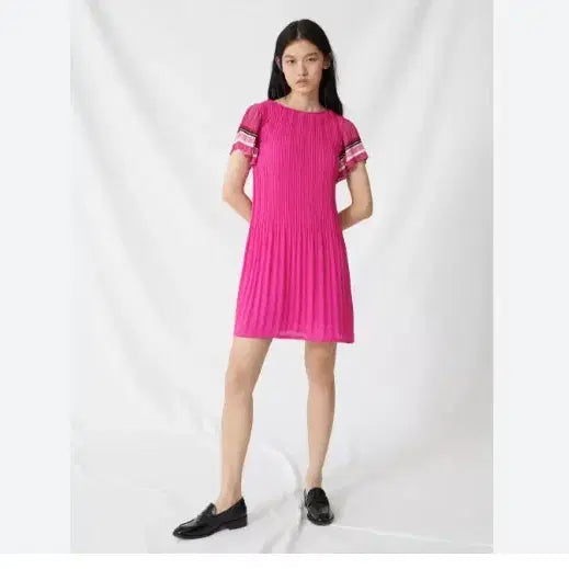 [BUNJANG] Maje Pleated Dress JJ30235 / 38)마쥬 플리츠 주름 원피스 JJ30235