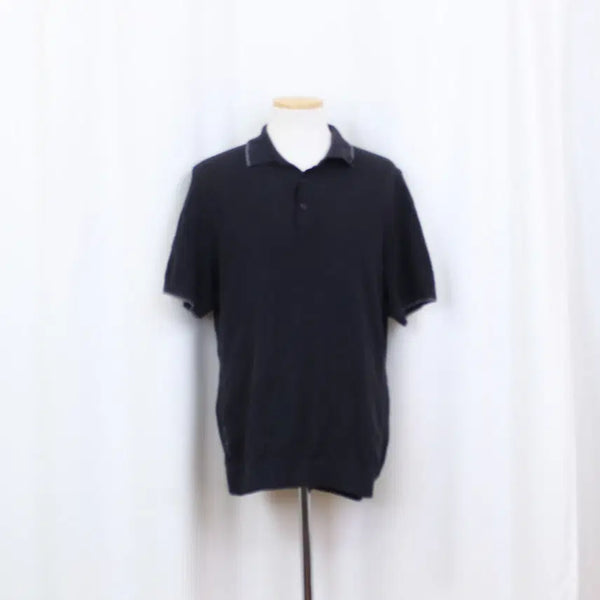 [BUNJANG] Jean Michel Basquiat Men's Short Sleeve Knit Polo (Size 100) / [정품] 장미쉘바스키아 남성 골프 반팔 카라 니트티 (100) 상상샵