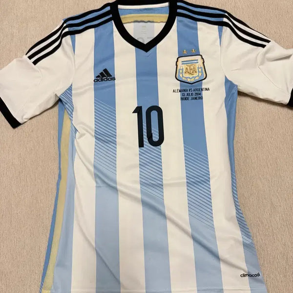 [BUNJANG] Argentina 2014-15 Home Lionel Messi Player Issue Football Jersey Size 90 / 14-15 아르헨티나 홈 유니폼 메시 마킹