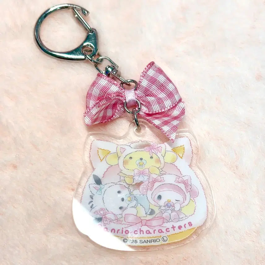 [BUNJANG] Sanrio Ribbon Secret Version Acrylic Charm / 산리오 아크릴키링 리본 시크릿버전