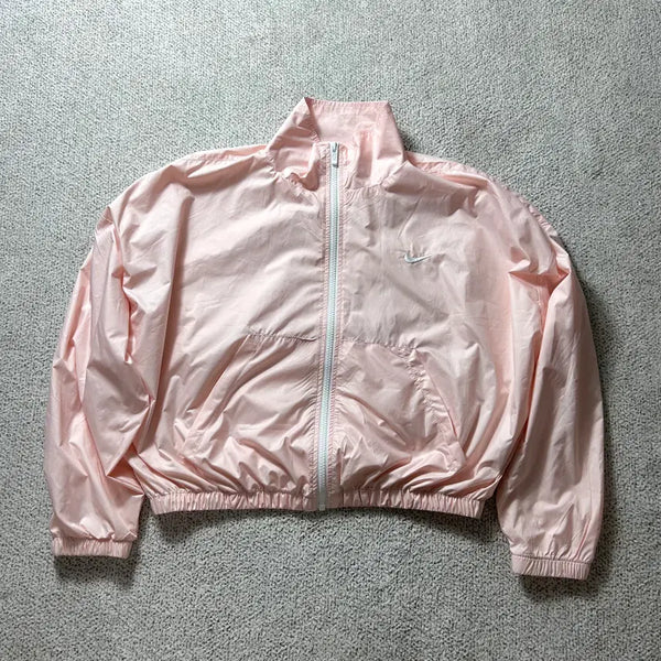[BUNJANG] Nike Windrunner Cropped Running Jacket / 나이키 크롭 러닝 등산 바람막이 윈드러너 인디핑크 L