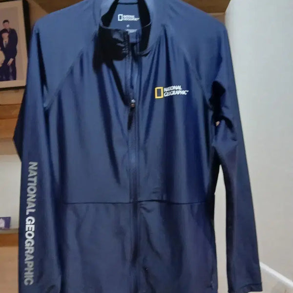 [BUNJANG] National Geographic Navy Unisex Windbreaker Jacket / 내셔널지오그래픽 네이비 남녀공용자켓