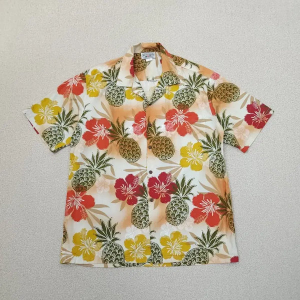 [BUNJANG] Pacific Legend Men's Hawaiian Short-Sleeve Shirt Open Collar / (L)퍼시픽레전드 남자 하와이안 셔츠 반팔 남방 여름 바캉스 오픈카라