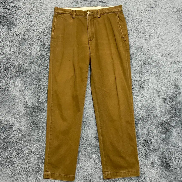 [BUNJANG] Polo Ralph Lauren Brown Cotton Pants Waist 32 / (정품) 폴로랄프로렌 브라운 코튼 팬츠 허리32