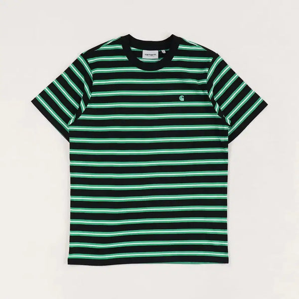 [BUNJANG] Carhartt Stripe Short Sleeve T-Shirt / 칼하트 스트라이프 반팔
