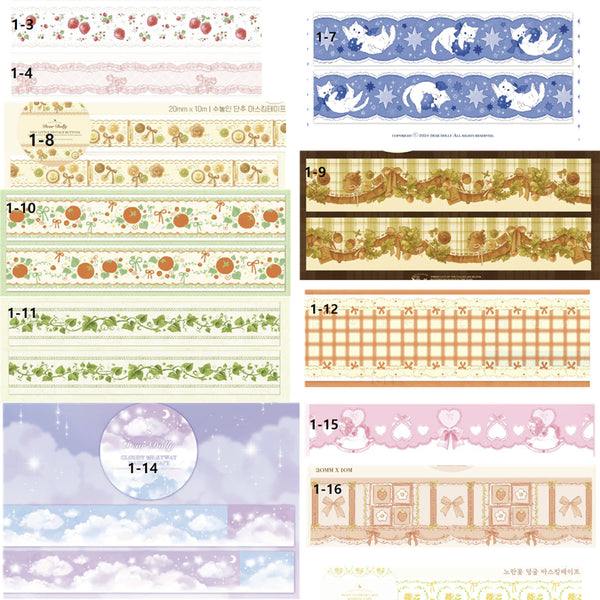 [BUNJANG] Dear Dolly Masking Tape (Individual Cuts) / 디어돌리 마테 소분