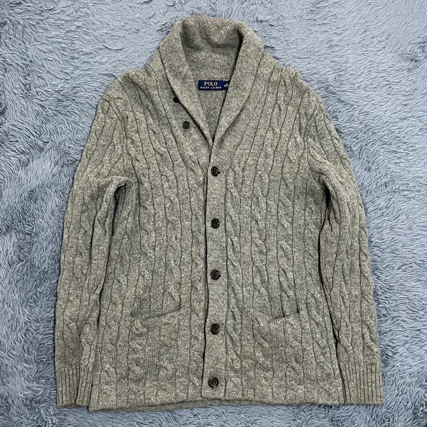 [BUNJANG] Polo Ralph Lauren Shawl Collar Knit Cardigan M / (정품) 폴로랄프로렌 숄카라 니트 가디건 M