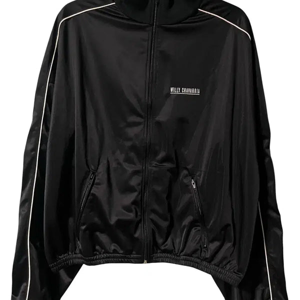 [BUNJANG] Willy Chavarria Warrior Track Bomber Jacket Black / [L] 윌리차바리아 워리어 트랙 봄버 자켓 블랙
