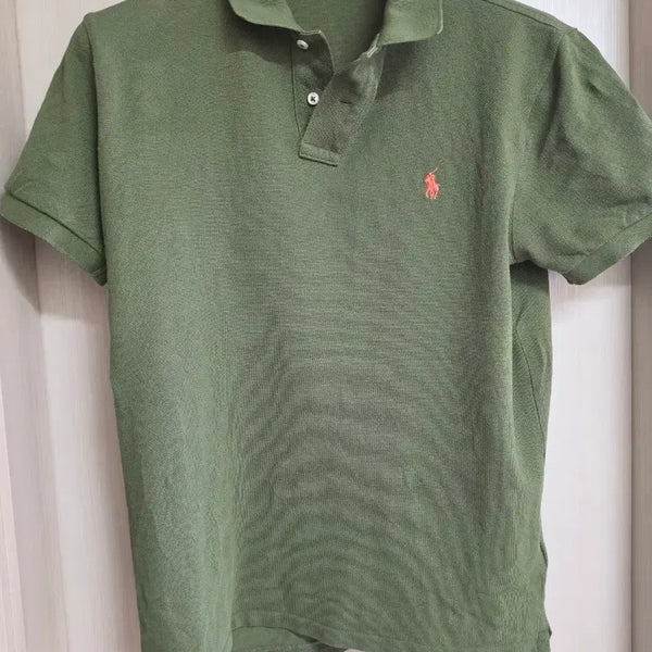 [BUNJANG] Polo Khaki Short Sleeve Polo Shirt M / 폴로 카키색 반팔 카라티 M