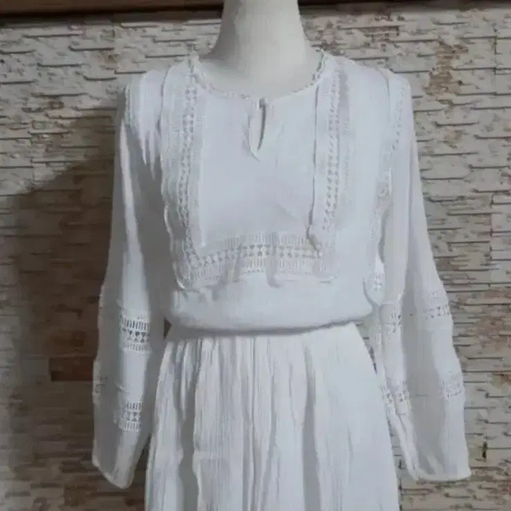 [BUNJANG] White Cotton Dress - Size M / 원피스/치마/스커트(새것)