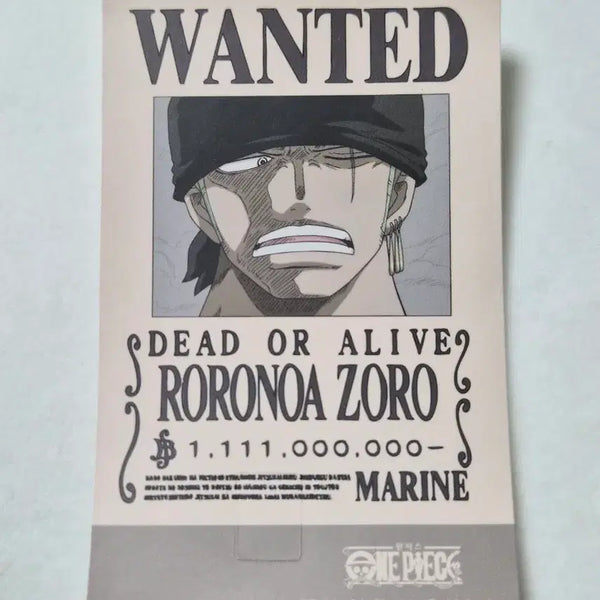 [BUNJANG] One Piece Zoro Card Sticker / 원피스 조로 카드 스티커 판매