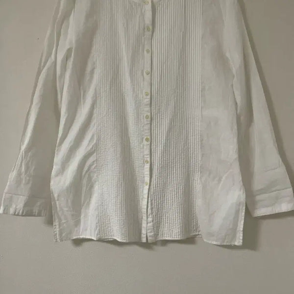 [BUNJANG] Japanese Pleated Blouse / 얌전한 일본제 플리츠주름 흰블라우스
