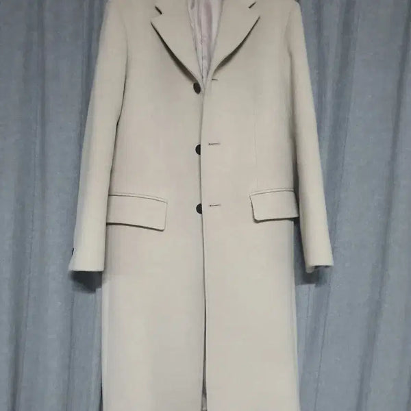 [BUNJANG] MNGU Classic Single Long Coat Ivory / MNGU 싱글롱코트 아이보리