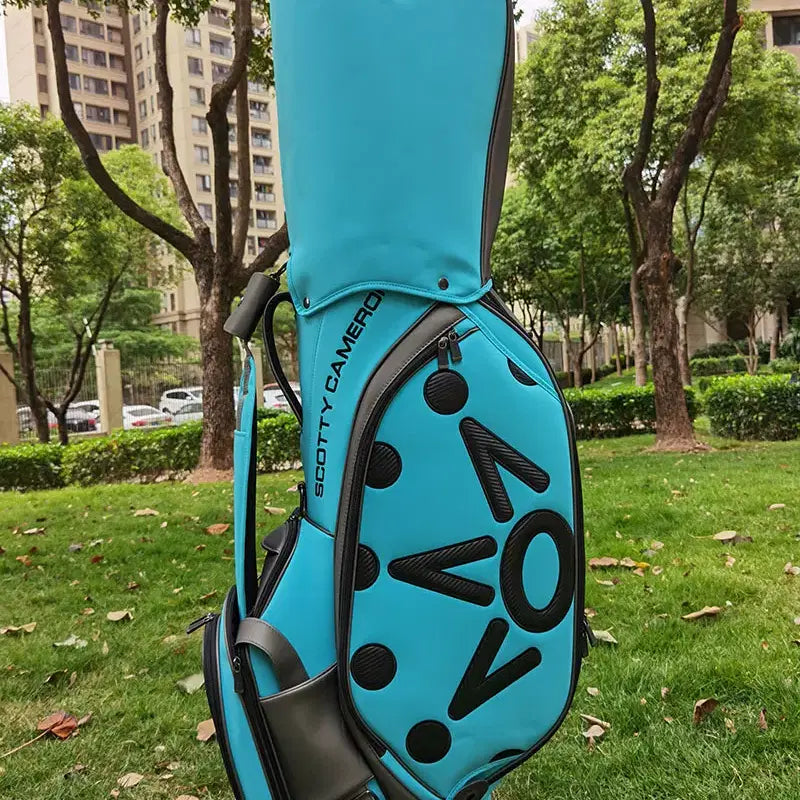 [BUNJANG] Waterproof Scrub Caddy Bag (Light Blue) / 골프백 방수 스크럽 캐디백(연블루)