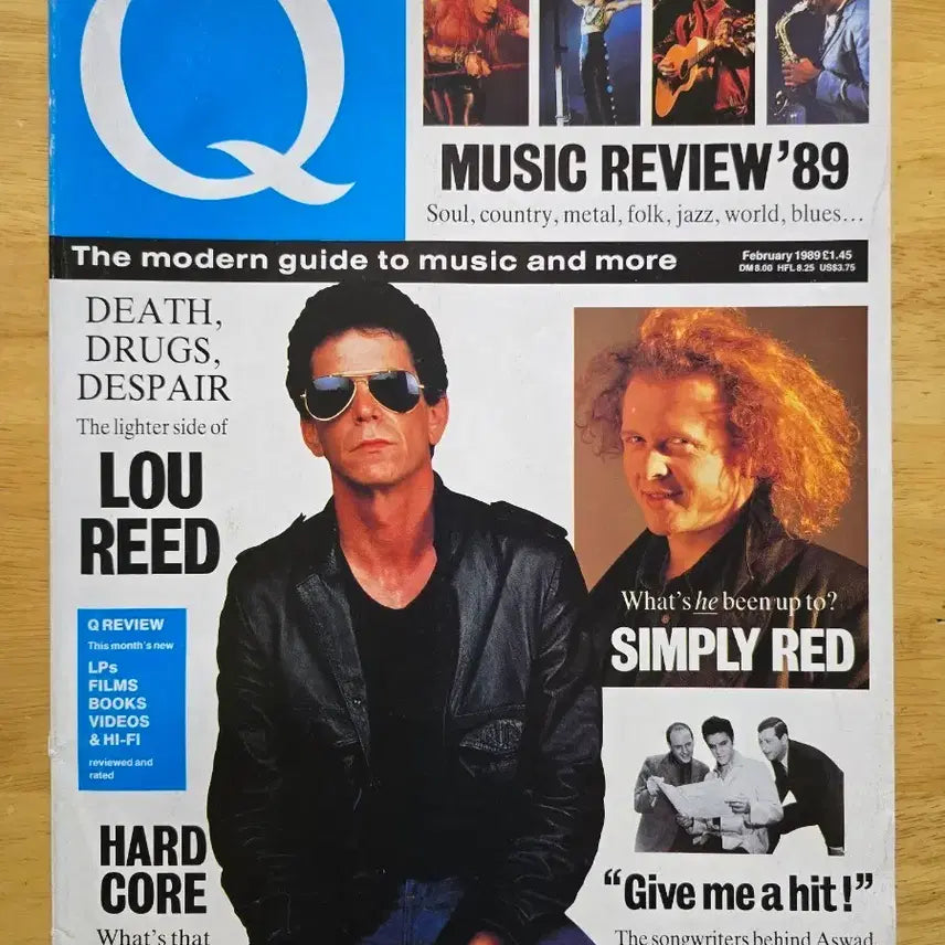 [BUNJANG] Q Magazine Lou Reed February 1989 / 매거진 Lou Reed 루 리드 Q 매거진