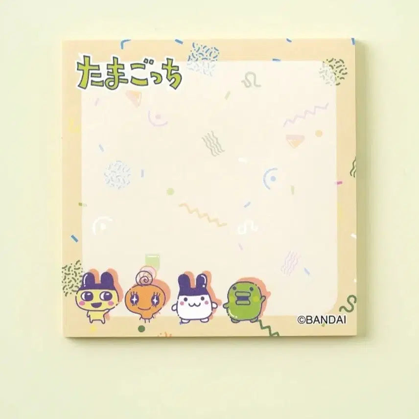 [BUNJANG] Tamagotchi Yellow Sticky Notes / 다마고치 노랑색 접착 메모지