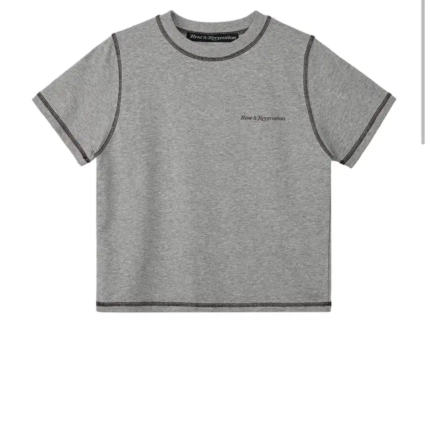 [BUNJANG] Rest&Recreation Grey Short-Sleeve T-Shirt / 새상품 Rest&Recreation 그레이 반팔 티셔츠