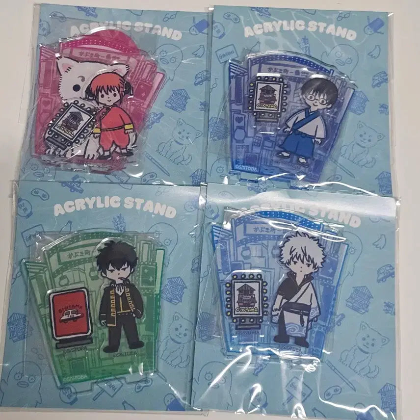 [BUNJANG] Gintama Business Acrylic Standee Set (Gintoki, Hijikata, Kagura, Shinpachi) / 은혼 비즈니즈 아크릴스탠드 히지카타 긴토키 카구라 신파치