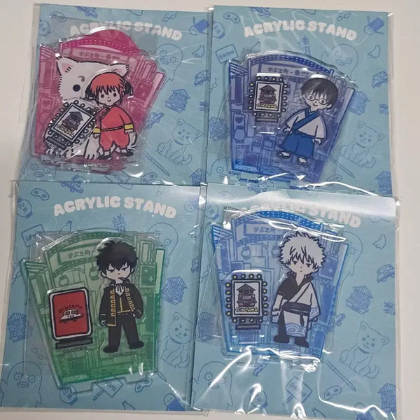 [BUNJANG] Gintama Business Acrylic Standee Set (Gintoki, Hijikata, Kagura, Shinpachi) / 은혼 비즈니즈 아크릴스탠드 히지카타 긴토키 카구라 신파치