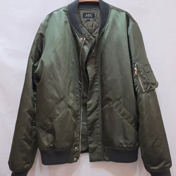 [BUNJANG] A.P.C. Men's Olive Flight Jacket / (정품)아페쎄 남성 올리브 항공 점퍼_매장판