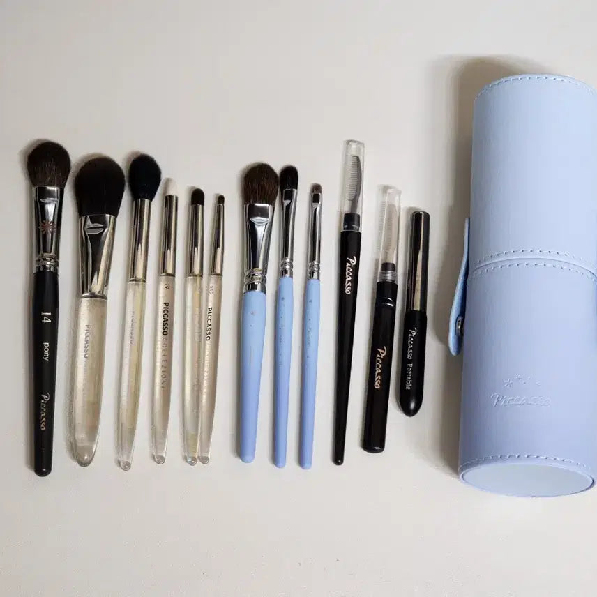 [BUNJANG] Picasso Collezione & Aurora Edition Brushes, Eyelash Comb, Lip Brush, and Case / 피카소 브러쉬 포니 14 립 속눈썹 꼴레지오니 오로라 케이스
