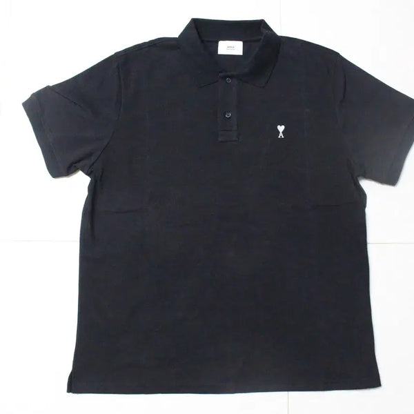 [BUNJANG] Ami Black Collar T-shirt 2XL / Ami 아미 카라티 블랙 2XL사이즈