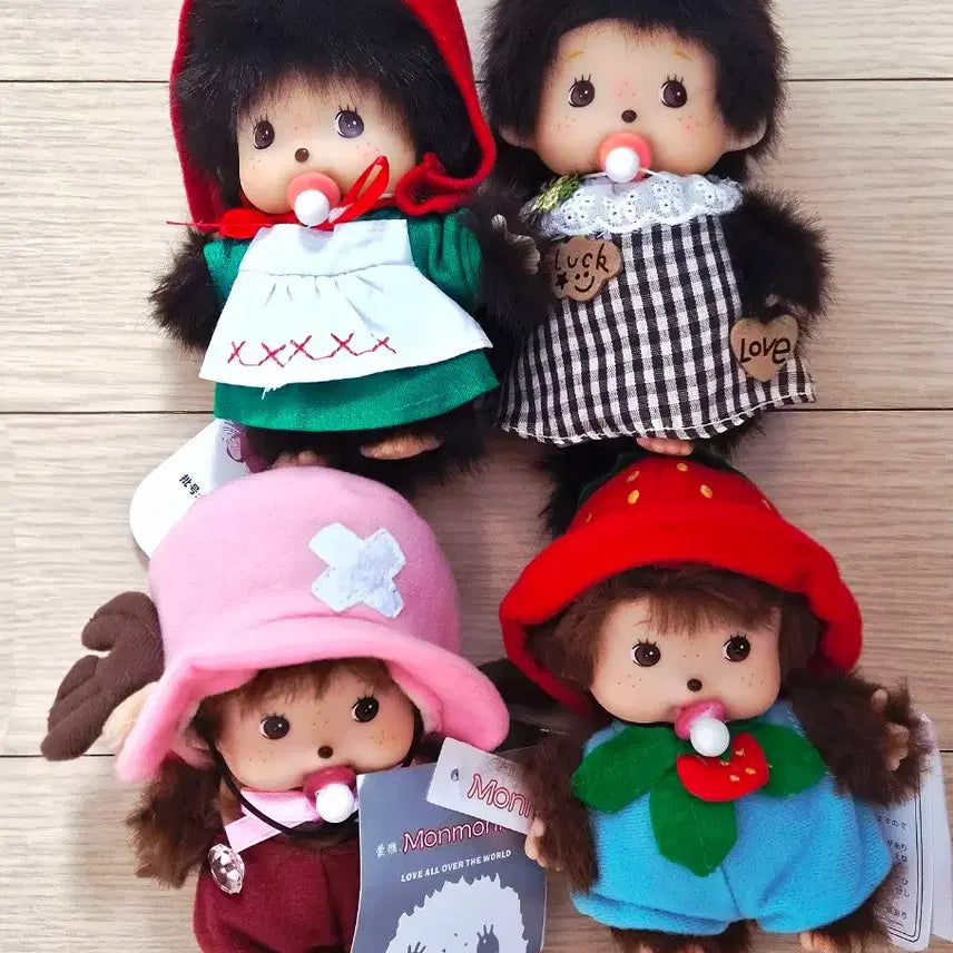 [BUNJANG] Monchhichi Bebe Monchhichi Doll Keychain / 몬치치,베베치치 인형 키링 팝니다~