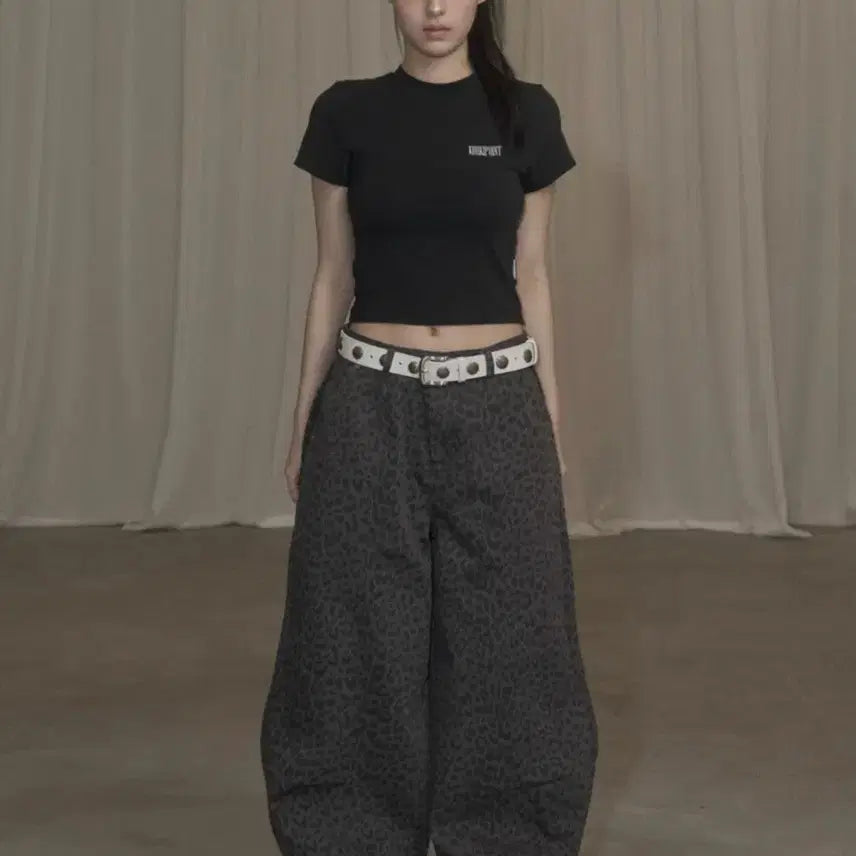 [BUNJANG] Cotton Balloon Pants Leopard Khaki Point / 카키포인트 코튼 벌룬 팬츠 Cotton Balloon Pants 레오파드