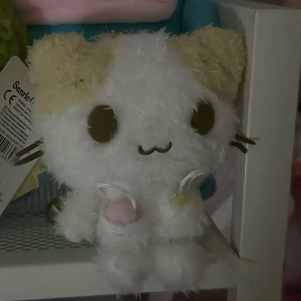 [BUNJANG] Sanrio Marshmallow Frufru Nyan-ko Mascot Plush / 산리오 마슈마로 후루후루냥코 마스코트 인형
