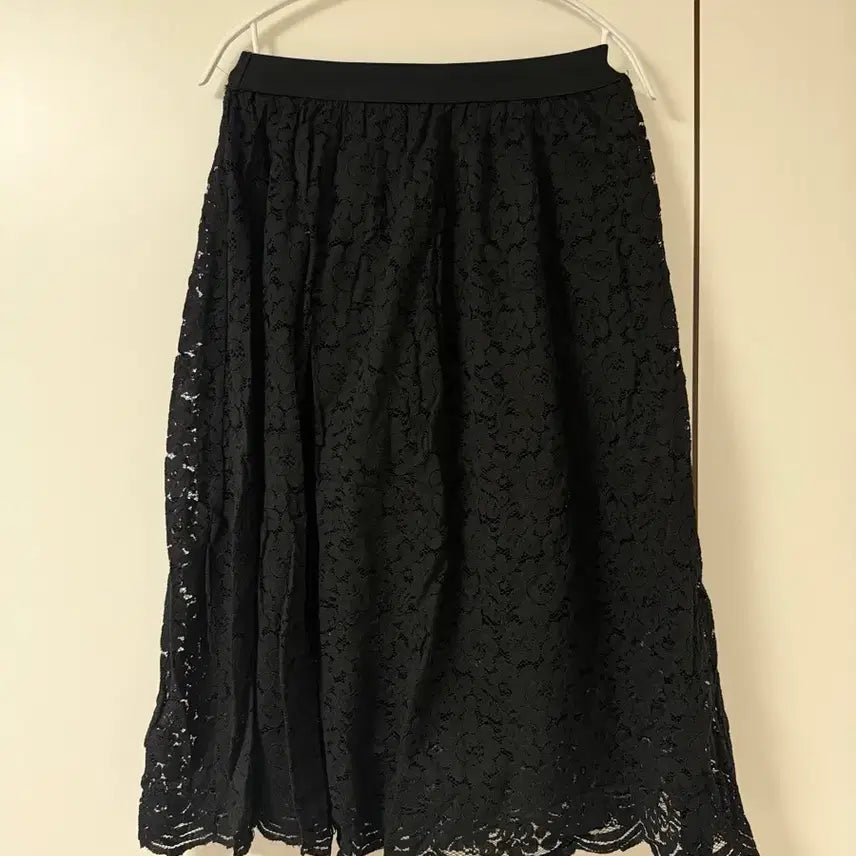 [BUNJANG] Black Lace Skirt / 레이스 블랙 스커트