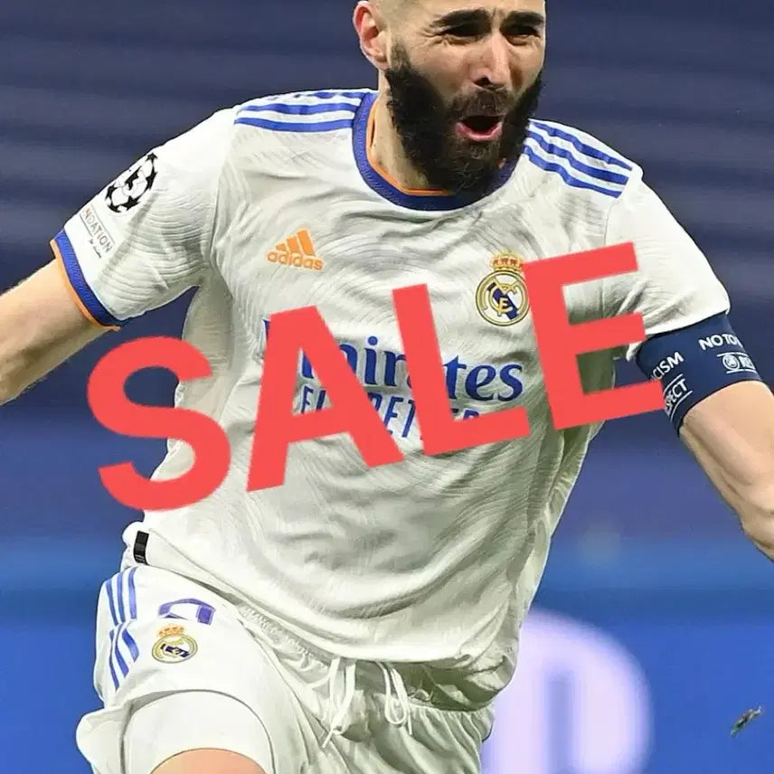 [BUNJANG] Real Madrid 21-22 Home Authentic Short Sleeve Benzema #9 Jersey / 21-22 레알 마드리드 홈 어센틱 반팔 No.9 카림 벤제마 유니폼