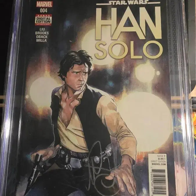 [BUNJANG] Star Wars Han Solo #4 CGC 7.5 Graded Comic with Mark Brooks Autograph / CGC 7.5 스타워즈 미국 코믹스 한 솔로 #4 마크브룩스 친필 사인